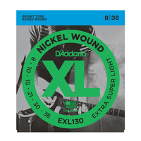 D'Addario EXL Electric String Set Extra Super Light 8-38