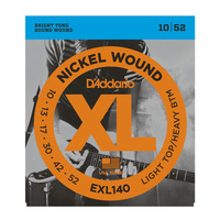 D'Addario EXL Electric String Set Light Top/Heavy Bottom 10-52