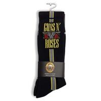 PERRIS Crew Socks Guns and Roses Stripe Roses