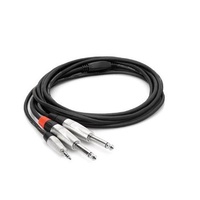 HOSA TECHNOLOGY REAN 3.5 mm TRS to Dual 1/4 TS Pro Breakout Cable (6ft)