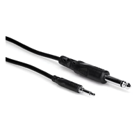 HOSA TECHNOLOGY 3.5 mm TS to 1/4 Inch TS MONO Interconnect Cable (10ft)