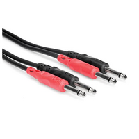 HOSA TECHNOLOGY Dual TS 1/4" (6.5mm) Stereo Interconnect Cable (3m)