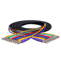 HOSA TECHNOLOGY Unbalanced TS 1/4" (6.5mm) to Same Interconnect Snake Cable (2m)