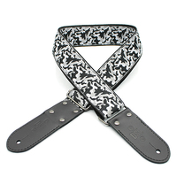 DSL Jacquard Weaving CAMO-BLACK Guitar Strap