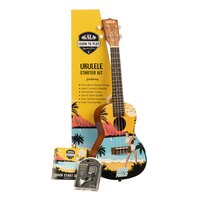 KALA Learn to Play Elvis Blue Hawaii Concert Ukulele Starter Kit