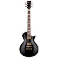LTD EC-256 Eclipse Distressed Black-Gold Electric Guitar 