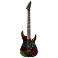 LTD M-1 Custom '87 Rainbow Crackle Electric Guitar