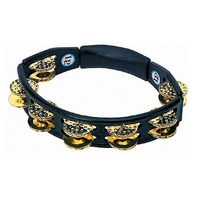 LP Cyclops Handheld Tambourine Black w/Dimpled Brass Jingles LP174