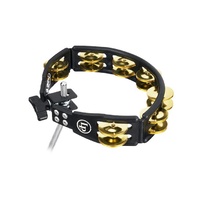 LP Cyclops Mountable Tambourine Black with Brass Jingles LP175