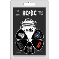 PERRIS LPACDC3 6-Pack AC/DC Licensed Guitar Pick Pack 