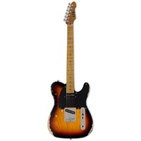 LTD TE-254 Distressed 3 Tone Sunburst Electric Guitar