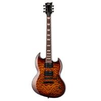 LTD Viper-256 Bark Brown Burst Electric Guitar