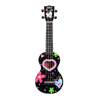MAHALO MA1HEBK Heart Soprano Ukulele