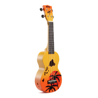 MAHALO MD1HA Hawaiian Ukulele Orange Burst