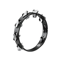 MEINL Handheld Tambourine Super Dry Studio 10 Inch w/Steel Jingles STA1SBK