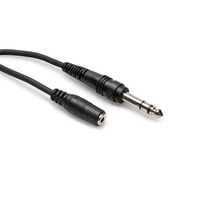HOSA TECHNOLOGY 1/4 inch TRS to 3.5 mm TRS Headphone Extension Cable (10ft)