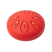 MANO PERCUSSION MPC36RD 6 Inch Metal Tongue Drum - Red