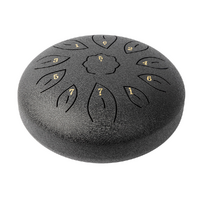 MANO PERCUSSION MPC38BK Metal Tongue Drum - Black