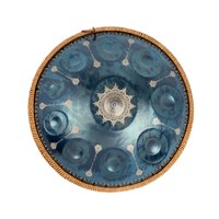 MANO PERCUSSION 22 Inch 10 Note Handpan - Blue Mandala MPC70MBL
