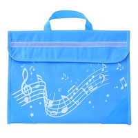 Musicwear Wavy Stave Music Satchel/School Bag - Light Blue