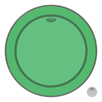 REMO Colortone Powerstroke 3 22 Inch Green Bass Drumhead