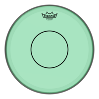 REMO Colortone Powerstroke 77 14 Inch Green Drumhead w/Dot