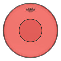 REMO Colortone Powerstroke 77 14 Inch Red Drumhead w/Dot