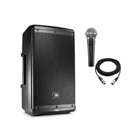 PA Hire Single Powered Speaker and Microphone Pack