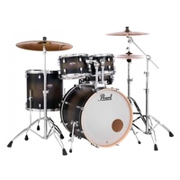 PEARL DECADE Maple 5 Pce Satin Black Burst Fusion Drum Kit