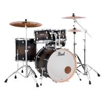 PEARL DECADE Maple 5 Pce Satin Black Burst Fusion Plus Drum Kit
