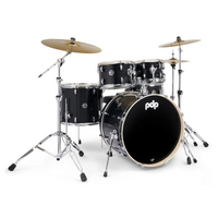 PDP Mainstage 5 Pce Black Sparkle Drumkit & Paiste 101 Cymbals