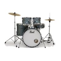 PEARL ROADSHOW-X Fusion Plus Charcoal Metallic Drum Kit with Pearl BRD-1 Cymals