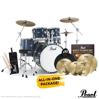 PEARL ROADSHOW-X Fusion Plus Royal Blue Drum Kit with Pearl BRD-1 Cymbals