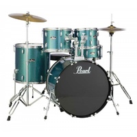 PEARL ROADSHOW RS Series Fusion Plus Aqua Blue Glitter Drum Kit