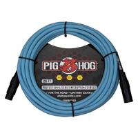 PIG HOG HEX 20ft Daphne Blue Free XLR Microphone Cable