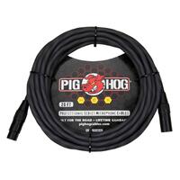 PIG HOG HEX 20ft Grey Tangle Free XLR Microphone Cable