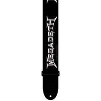 PERRIS PS2059 2" Polyester "Megadeth" in Silver Licensed Guitar Strap