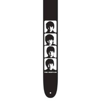 PERRIS PS6068 2.5" Vegan Vinyl Hi-Res "Band Member Photos" Beatles Licensed Guitar Strap