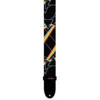 PERRIS PS8090 2" Polyester "Dark Side Of The Moon" over Prisms Pink Floyd Licensed Guitar Strap