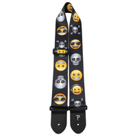PERRIS PS8219 2.5" Emoji Skulls & Friends Guitar Strap
