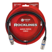 CARSON Rocklines 03ft Microphone XLR-XLR Cable