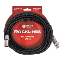 CARSON Rocklines 20ft Microphone XLR-XLR Cable