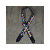 COLONIAL LEATHER Circles Jacquard 50mm Webbing Guitar Strap