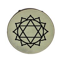 RHYTHM WAVE Bahia Frame Drum Yellow Fiber Skin 18 Inch