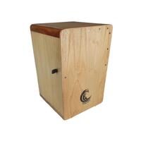 RHYTHM WAVE Cajon Highline Series w/White Teak Faceplate and ON/OFF Snares
