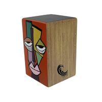 RHYTHM WAVE Cajon Picasso Hand Painted Series Orange