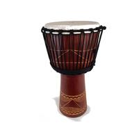 RHYTHM WAVE Djembe Jammer Series 60cm Drum African Carving Red