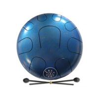 RHYTHM WAVE Metal Tongue Drum 9 Note Blue