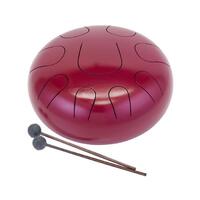 RHYTHM WAVE Metal Tongue Drum 9 Note Red