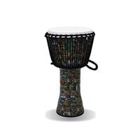 RHYTHM WAVE Djembe Roped 50cm Drum Monkey Green